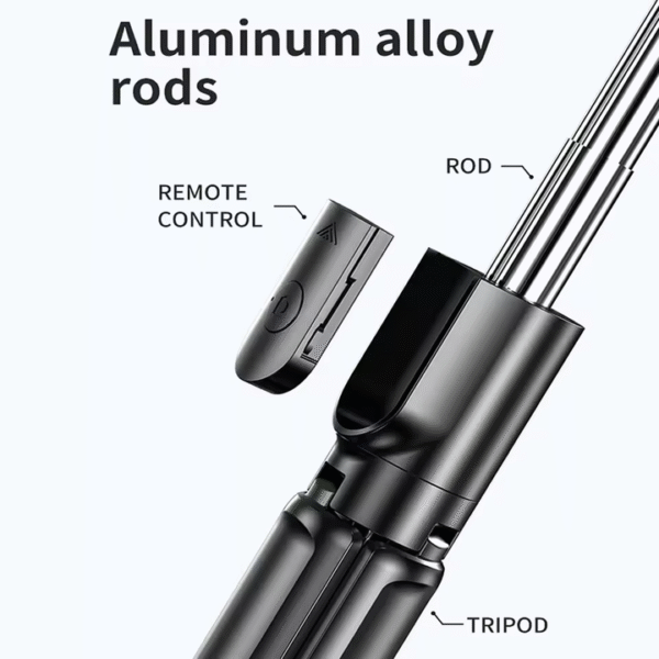 R1S Tripod 360 Rotating Bluetooth Portable Mini Selfie Stick - Image 5