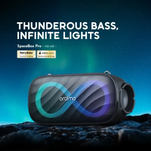 Oraimo SpaceBox Pro OBS-682 80w Party Bluetooth Speaker with Karaoke - Image 2