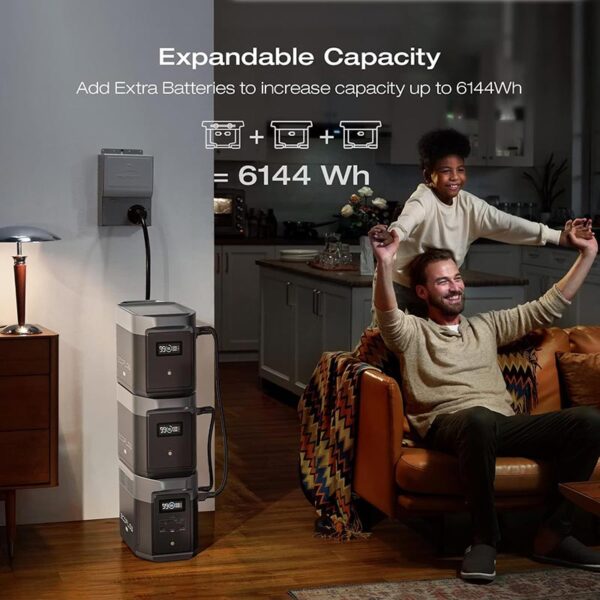 EcoFlow Smart Extra Battery for DELTA 2 MAX Power Station (2048Wh) EFDELTA2MaxEB - Image 2