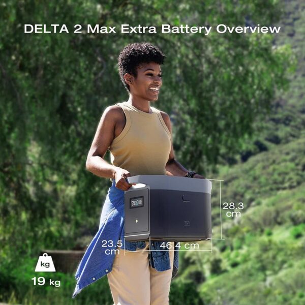 EcoFlow Smart Extra Battery for DELTA 2 MAX Power Station (2048Wh) EFDELTA2MaxEB - Image 7