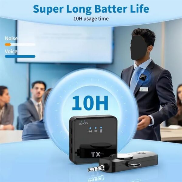 F11-2 3-in-1 Dual Wireless Microphone for iPhone, Type C Phones and Camera - Image 3