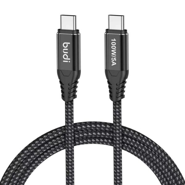 Budi DC220TT 100W Type C TO Type C 1.5m Braided Fast Charging PD Data Cable