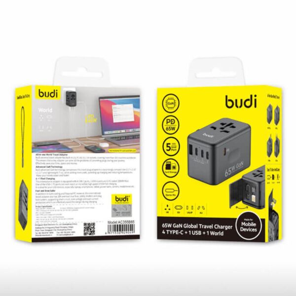 Budi 65W Global Travel Charger - AC355B65W - Image 6