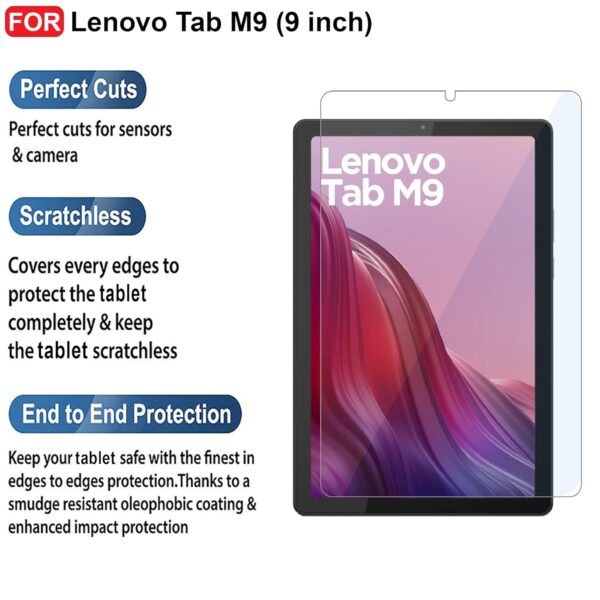 Lenovo Tab M9 9 Inch Tempered Glass Protector - Image 2