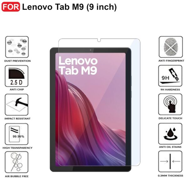 Lenovo Tab M9 9 Inch Tempered Glass Protector - Image 3