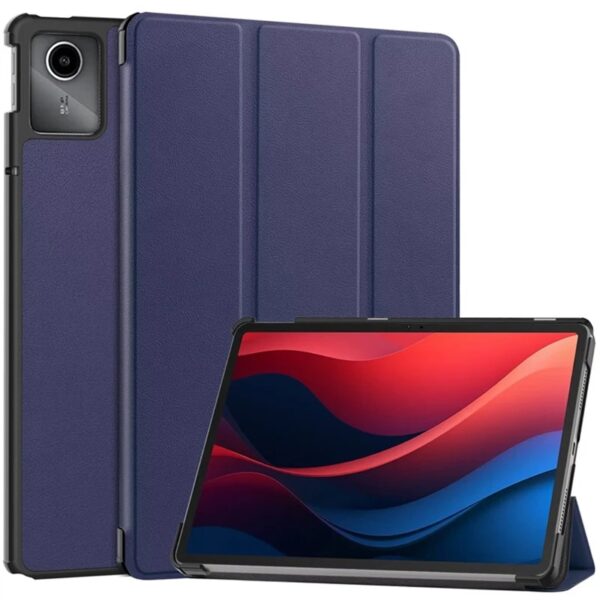 Lenovo Tab M11 2024 11 Inch Tri-Folding Smart Stand Magnetic PU Leather Hard PC Painted Cover case - Image 6