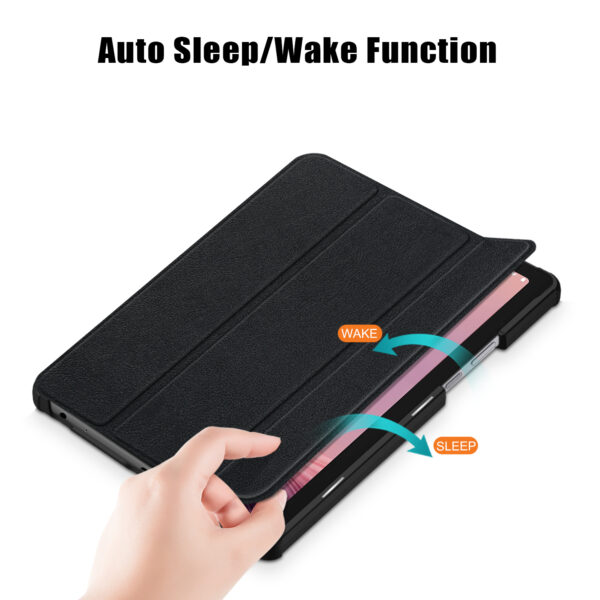 Lenovo Tab M9 TB-310FU 9 Inch 2023 PU Leather Tri-Folding Stand Magnetic Flip Stand Cover Case - Image 3