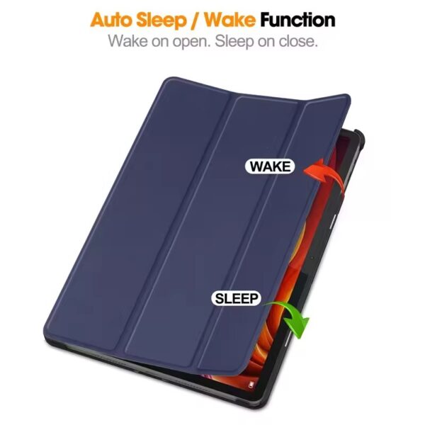 Lenovo Tab K11 Plus 2024 11.45'' Magnetic Trifold Leather Smart Case Cover - Image 4
