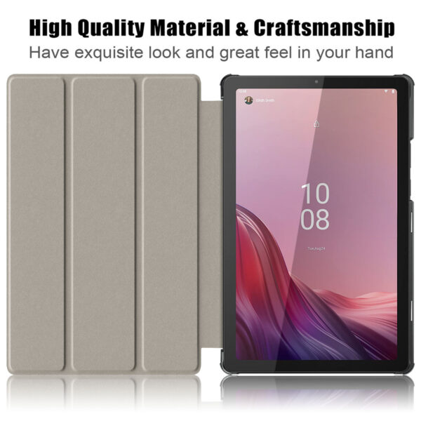 Lenovo Tab M9 TB-310FU 9 Inch 2023 PU Leather Tri-Folding Stand Magnetic Flip Stand Cover Case - Image 5
