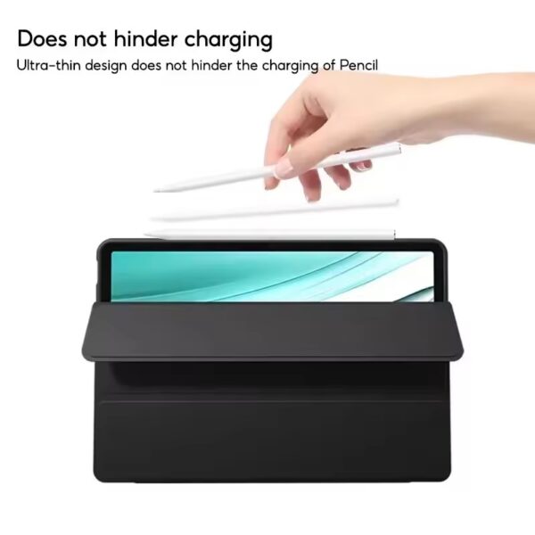 Infinix Xpad 11 Inch 2024 Soft PU Leather Trio-Fold Flip Stand Auto Wake up Cover Case - Image 3