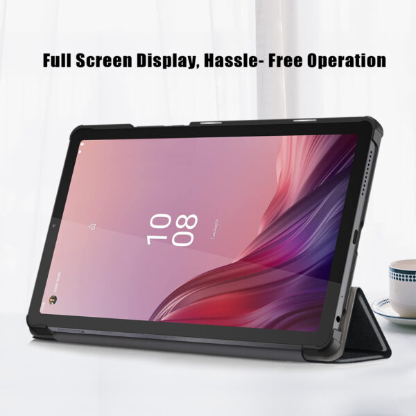 Lenovo Tab M9 TB-310FU 9 Inch 2023 PU Leather Tri-Folding Stand Magnetic Flip Stand Cover Case - Image 4
