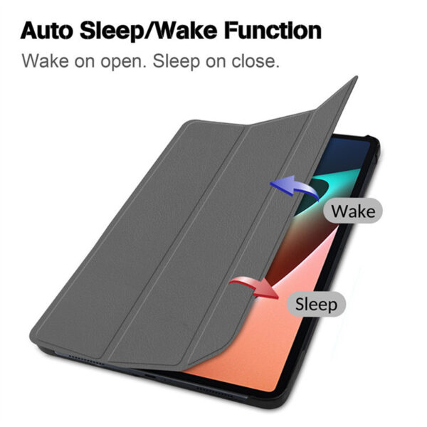 Oppo Pad Neo 11.35 inch Trio-Fold Flip Stand Magnetic PU Leather Smart Auto Wake-up Sleep Cover Case - Image 2