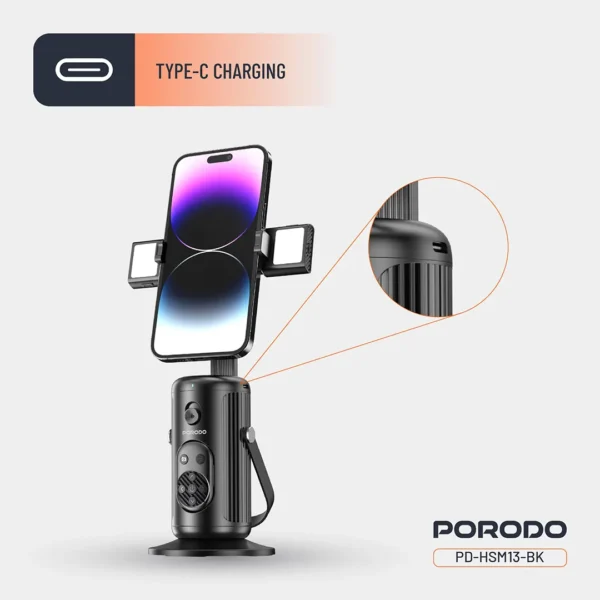 Porodo Face Tracking Smart Mount - Black
