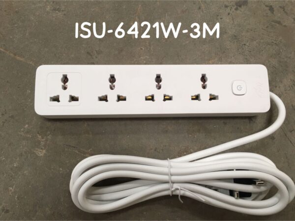 Itel ISU-6421W 4 Way Universal Extension Socket with switch - Image 2