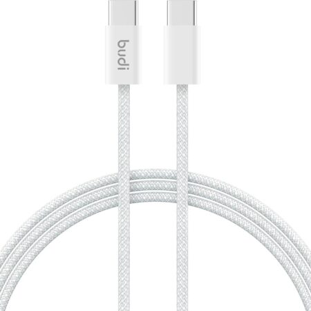 Budi 252TT 65W Type C to Type C 1M Braided Fast Charging PD Data Cable