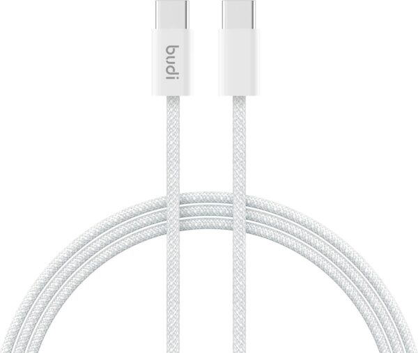 Budi 252TT 65W Type C to Type C 1M Braided Fast Charging PD Data Cable