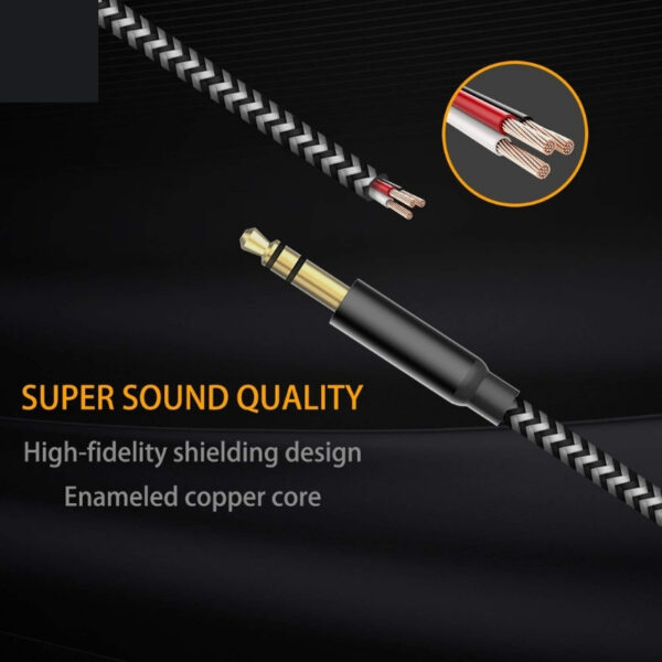 Budi 131TI Lighting to Aux Connector 1.2m Braided Cable - Image 4