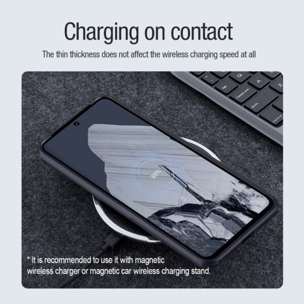 Nillkin Super Frosted Shield Pro Magnetic Case for Google Pixel 8 Pro-Black - Image 9
