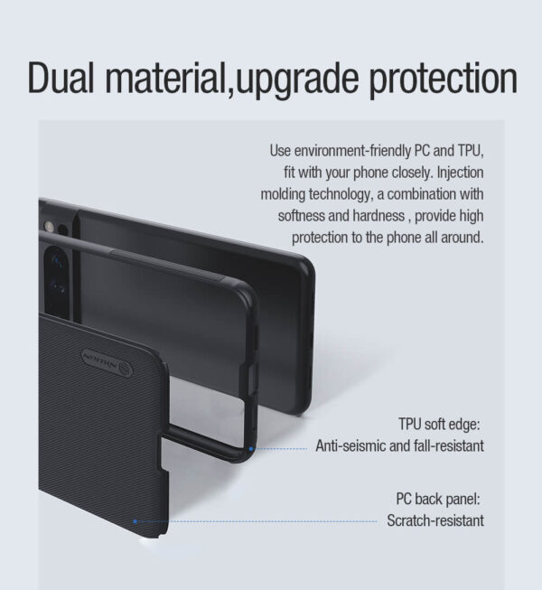 Nillkin Super Frosted Shield Pro Magnetic Case for Google Pixel 8 Pro-Black - Image 10