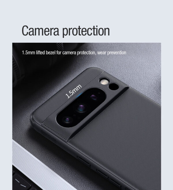 Nillkin Super Frosted Shield Pro Magnetic Case for Google Pixel 8 Pro-Black - Image 11
