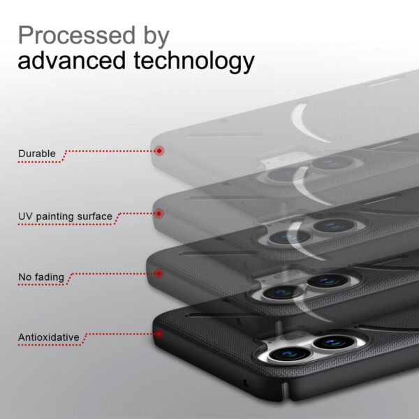 Nillkin Super Frosted Shield Pro for Nothing Phone 2-Black - Image 11