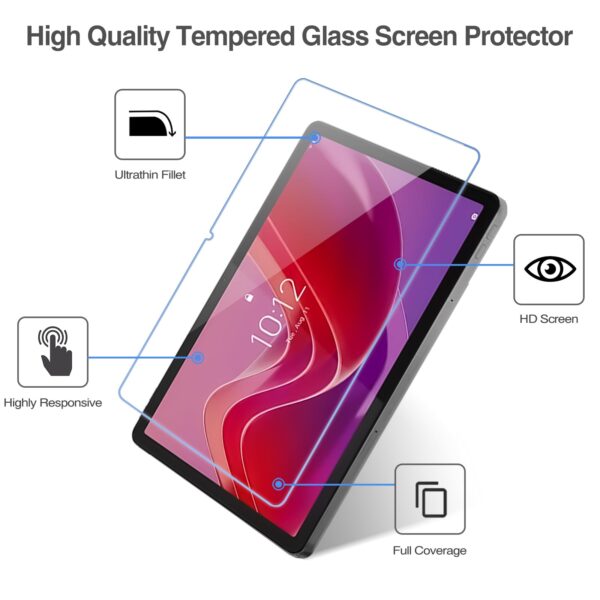 Lenovo Tab K11 plus 11.45 Inch Tempered Glass Protector - Image 2