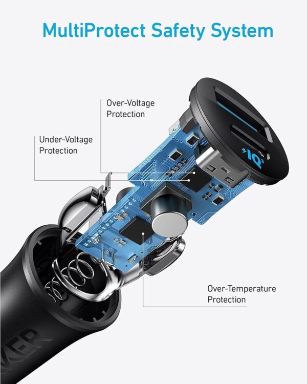 Anker 30W 2-Port USB-C and USB-A Car Charger – A2741H11 – Black - Image 6