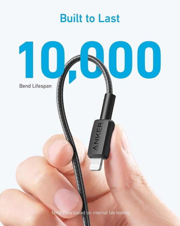 Anker 322 USB-C to Lighting braided cable 3ft - Image 5