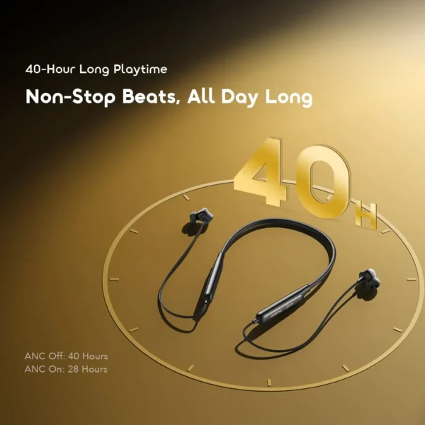 Oraimo Necklace 5 OEB-611 ANC 40hrs Playtime Neckband - Image 5