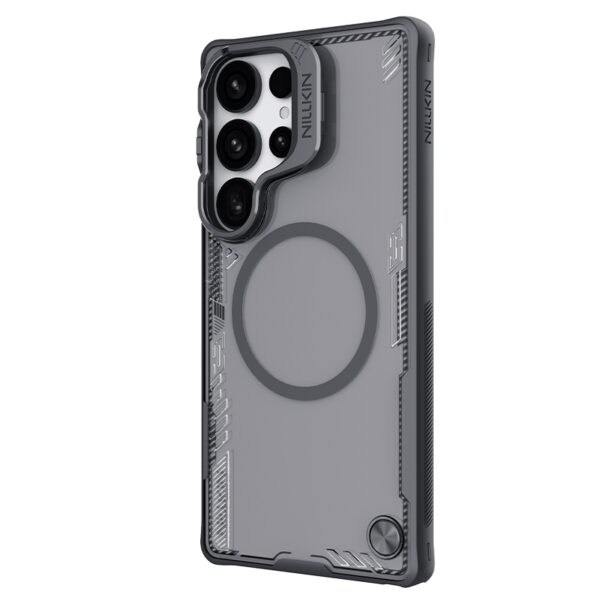 Nillkin Iceblade Prop Magnetic case With Camera Frame Kickstand Lens Protective Cover for Samsung Galaxy S25 Ultra- Black - Image 2