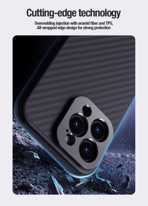 Nillkin CarboProp Magnetic Case Precision cutout Version for iPhone 16 pro and 16 pro Max - Image 4