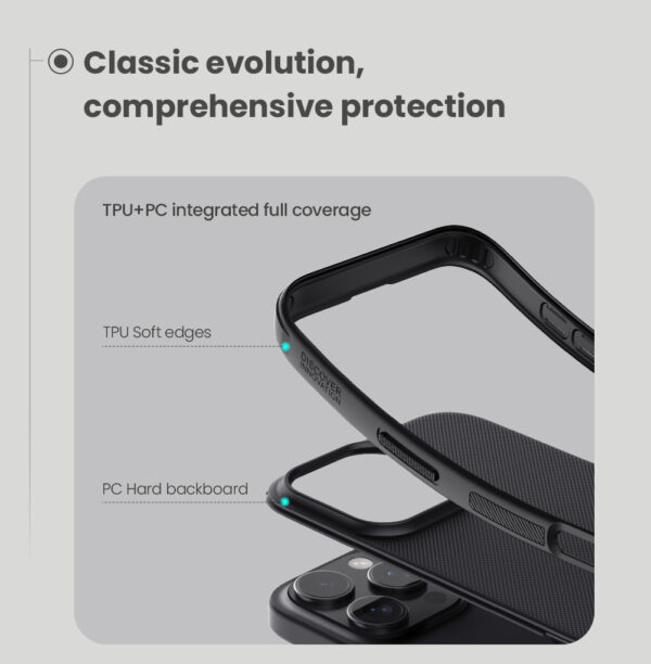 Nillkin Super Frosted Shield Pro Magnetic Case for iPhones 15, 15 pro and 15 pro max - Image 6