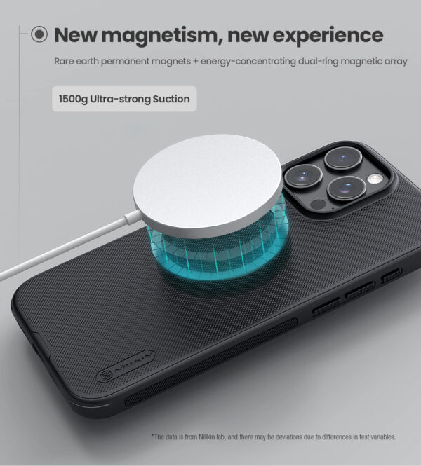 Nillkin Super Frosted Shield Pro Magnetic Case for iPhones 15, 15 pro and 15 pro max - Image 2