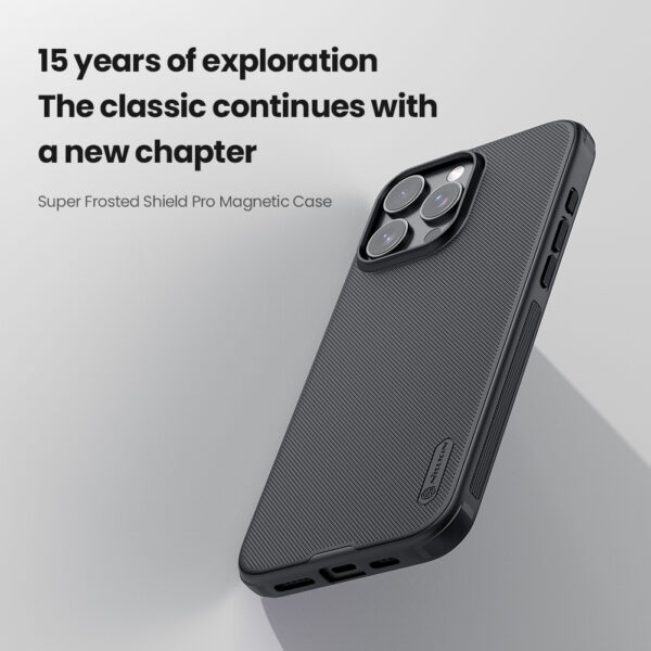 Nillkin Super Frosted Shield Pro Magnetic Case for iPhones 16, 16 Pro and 16 Pro max - Image 3