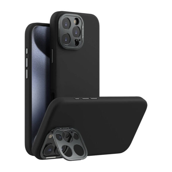 Nillkin LensWing Magnetic Silicone Case for iPhone 16 Pro Max- Black, Blue, Green, Purple - Image 2