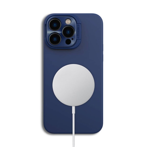 Nillkin LensWing Magnetic Silicone Case for iPhone 14 Pro Max- Black, Blue, Green, Purple - Image 6