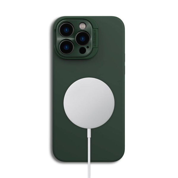Nillkin LensWing Magnetic Silicone Case for iPhone 14 Pro Max- Black, Blue, Green, Purple - Image 7