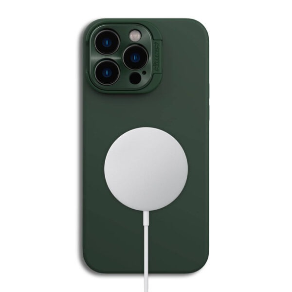 Nillkin LensWing Magnetic Silicone Case for iPhone 14 Pro Max- Black, Blue, Green, Purple - Image 4