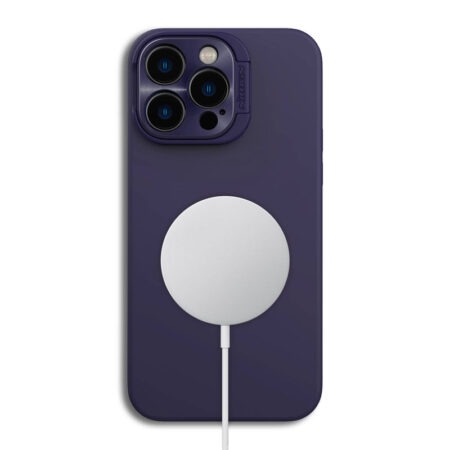 Nillkin LensWing Magnetic Silicone Case for iPhone 14 Pro Max- Black, Blue, Green, Purple