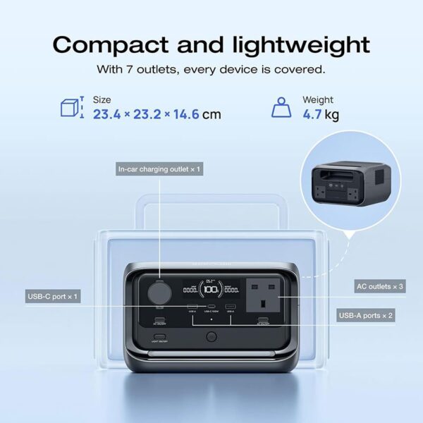 Ecoflow River 3 Plus Portable Power Station - EFRIVER3Plus-UK-CBOX - Image 7