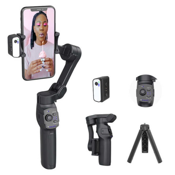 L9 Lite 3 Axis Foldable Gimbal Stabilizer with AI Tracker & Tripod stand - Image 3