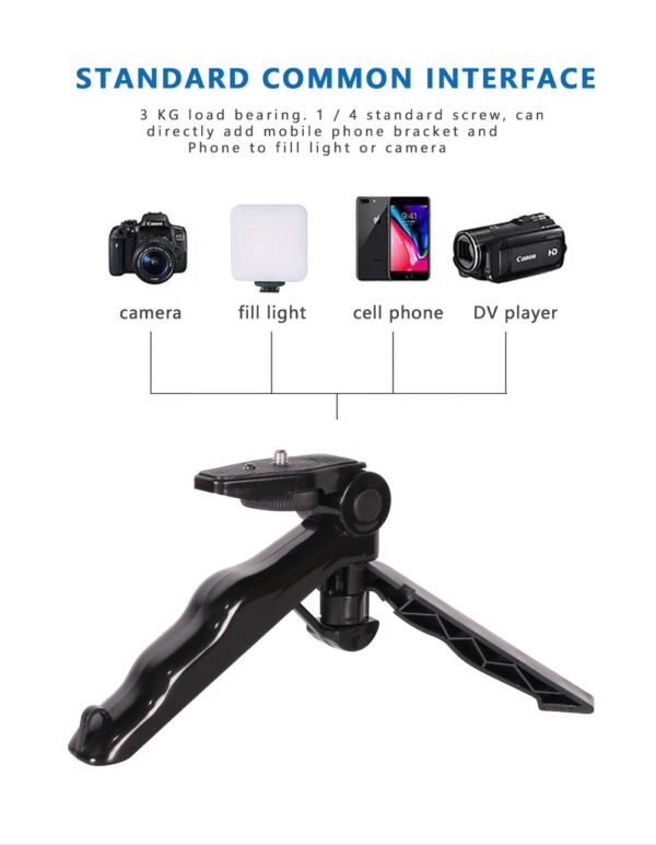 Kaliou AY-49 4-in-1 Mini Flexible Proffessional Video Making Selfie Stick Vlogging Kit - Image 4