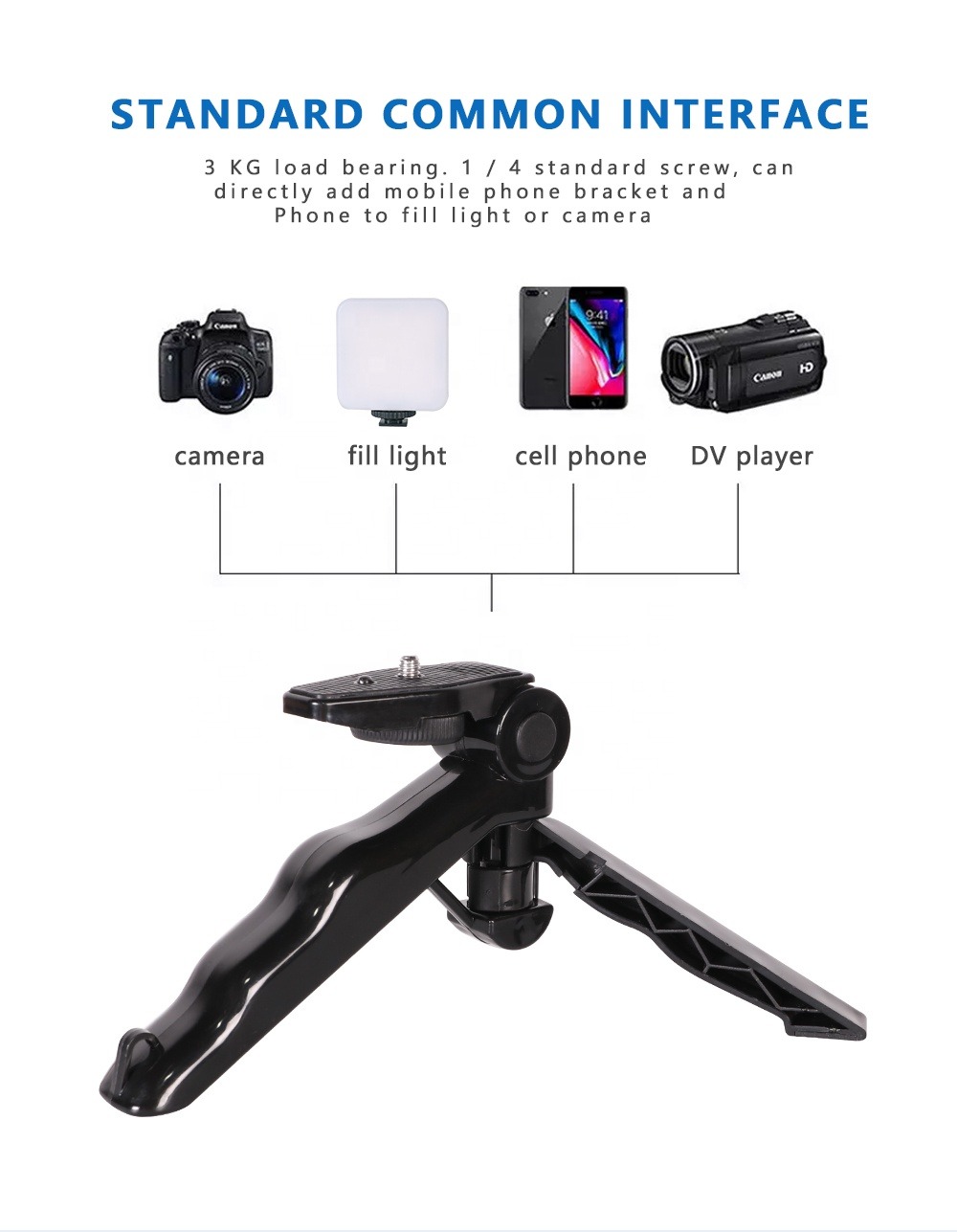 Kaliou AY-49 4-in-1 Mini Flexible Proffessional Video Making Selfie Stick Vlogging Kit 7 Kaliou AY-49 4-in-1 Mini Flexible Proffessional Video Making Selfie Stick Vlogging Kit - Image 7