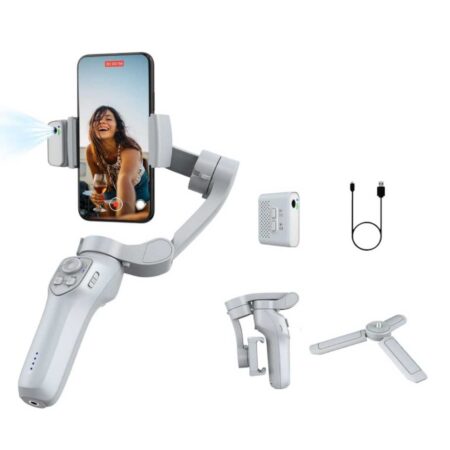 LC7Pro 3 Axis Foldable Handheld Gimbal Stabilizer with AI Tracker & Tripod stand