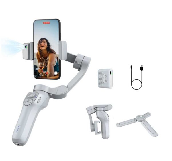 LC7Pro 3 Axis Foldable Handheld Gimbal Stabilizer with AI Tracker & Tripod stand