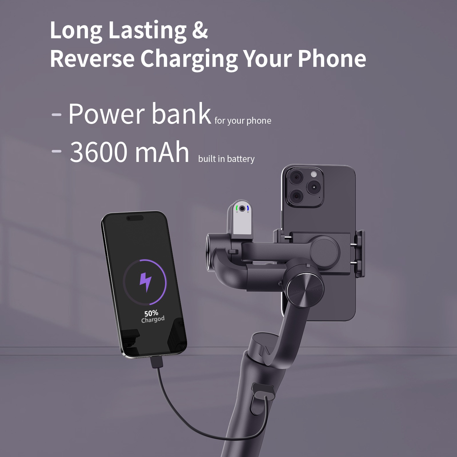 S5Pro 3 Axis Gimbal Handheld Phone Stabilizer with AI Tracker & Tripod Stand 5 S5Pro 3 Axis Gimbal Handheld Phone Stabilizer with AI Tracker & Tripod Stand - Image 5