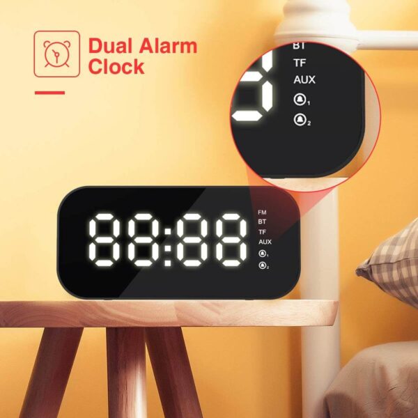 Havit M3 Alarm Clock Wireless Speaker - Image 4