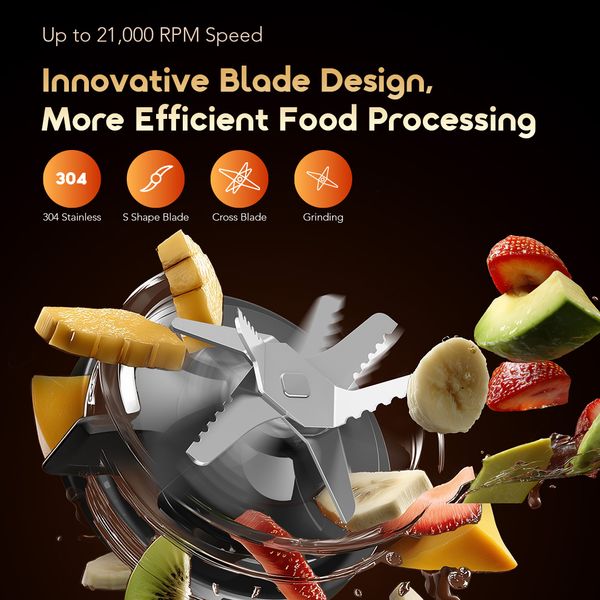 Oraimo OmniBlend OBL-581A 1500W 4-in-1 Multifunctional Blender 3 Oraimo OmniBlend OBL-581A 1500W 4-in-1 Multifunctional Blender - Image 3