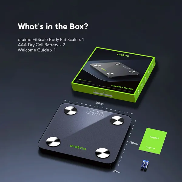 Oraimo Fitscale OPC-SC200N Body Fat Weight Scale Full Body Tracker 2 Oraimo Fitscale OPC-SC200N Body Fat Weight Scale Full Body Tracker - Image 2