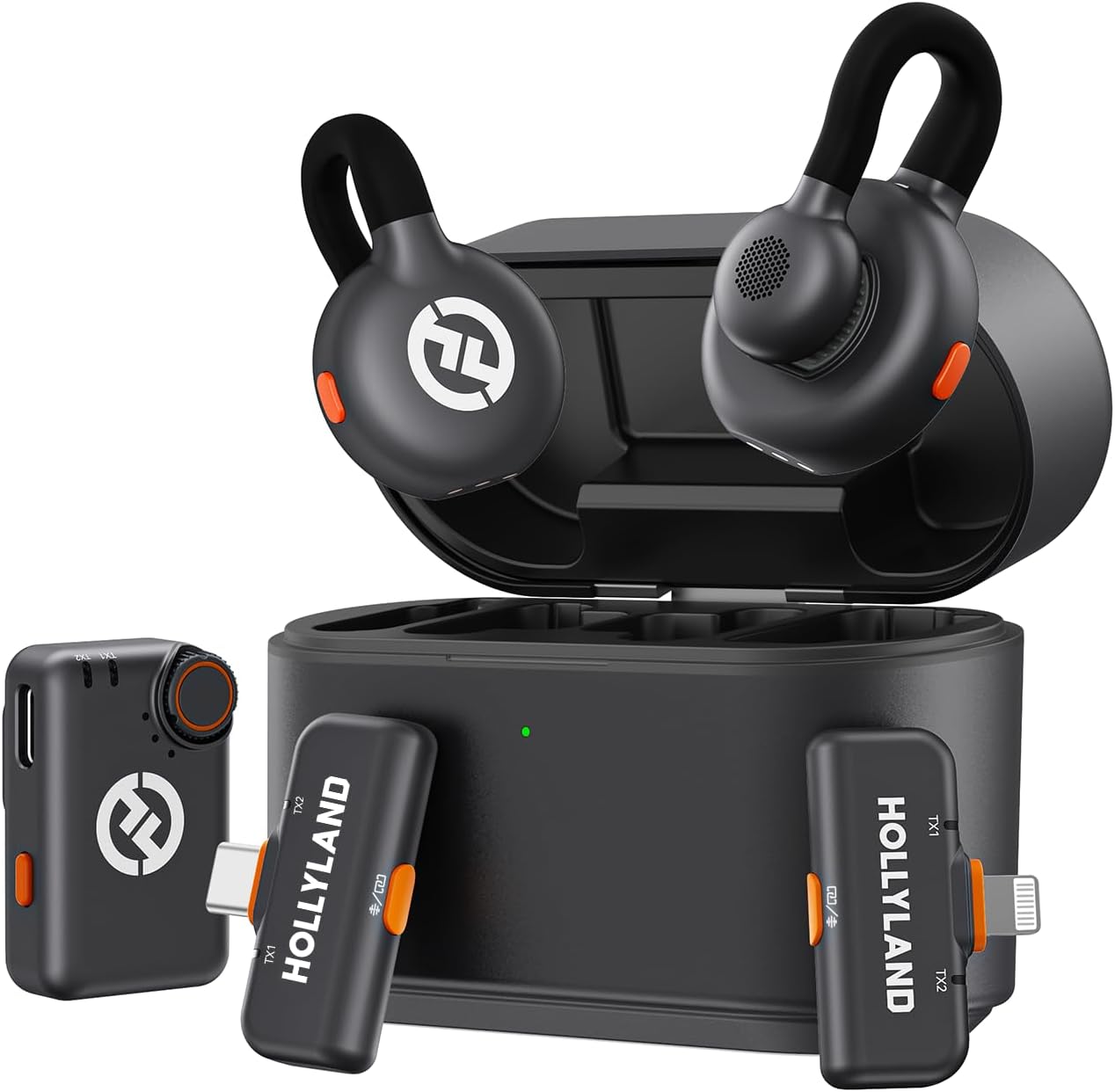 Hollyland Lark M2S Ultimate Combo (Camera RX+USB-C RX+Lightning RX) 1 Hollyland Lark M2S Ultimate Combo (Camera RX+USB-C RX+Lightning RX)